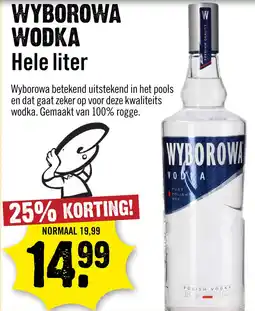 Dirck 3 Wyborowa Wodka 100 cl aanbieding
