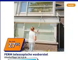 Action FERM telescopische wasborstel aanbieding