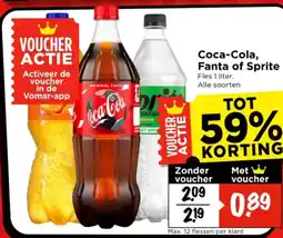 Vomar Voordeelmarkt Coca-cola, fanta of sprite aanbieding