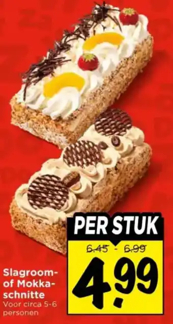 Vomar Voordeelmarkt Slagroom of Mokka schnitte aanbieding