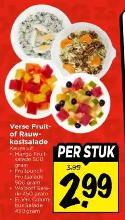 Vomar Voordeelmarkt Verse Fruit of Rauw kostsalade aanbieding