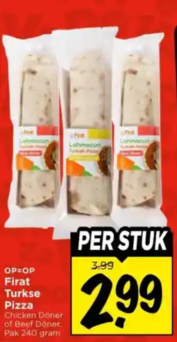 Vomar Voordeelmarkt firat turkse pizza chicken döner aanbieding