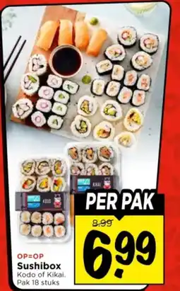 Vomar Voordeelmarkt sushi box aanbieding