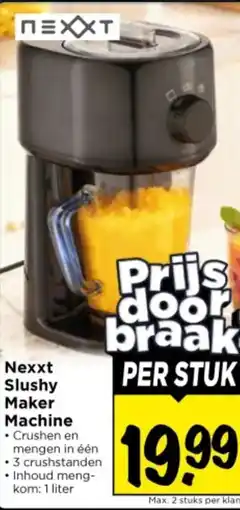 Vomar Voordeelmarkt Nexxt slushy maker machine aanbieding