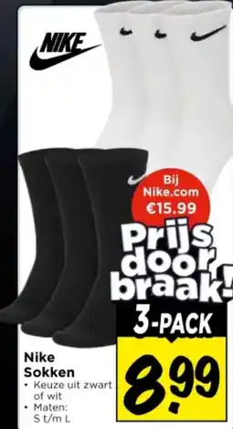 Vomar Voordeelmarkt Nike sokken aanbieding