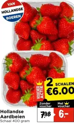 Vomar Voordeelmarkt Hollandse aardbeien aanbieding