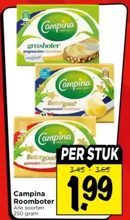 Vomar Voordeelmarkt Campina Roomboter aanbieding