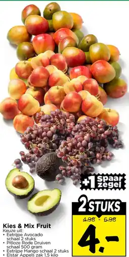Vomar Voordeelmarkt Kies & mix fruit aanbieding