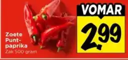 Vomar Voordeelmarkt Zoete Punt paprika aanbieding