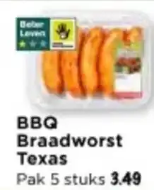 Vomar Voordeelmarkt Bbq braadworst ttexas aanbieding
