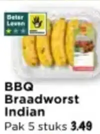 Vomar Voordeelmarkt Bbq braadworst indian aanbieding