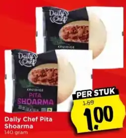 Vomar Voordeelmarkt Daily Chef Pita Shoarma aanbieding