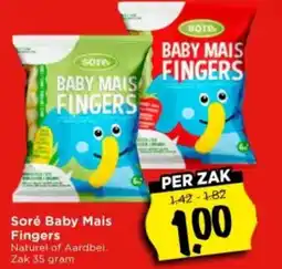 Vomar Voordeelmarkt Soré baby mais fingers aanbieding