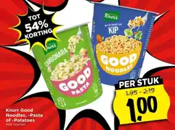 Vomar Voordeelmarkt Knorr good noodles , pasta of potatoes aanbieding