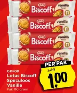 Vomar Voordeelmarkt Lotus biscoff speculoos vanille aanbieding