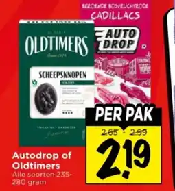 Vomar Voordeelmarkt Autodrop of oldtimers aanbieding