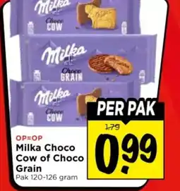 Vomar Voordeelmarkt Milka choco cow of choco grain aanbieding