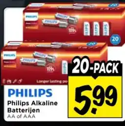 Vomar Voordeelmarkt Philips alkaline batterijen aanbieding