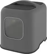 Bol.com Rotho Mypet Kattenbak Biala 51 x 39.5 x 44.3 cm - Kattentoilet - Antraciet & Antraciet aanbieding
