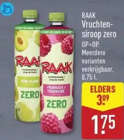 ALDI Raak vruchten siroop zero aanbieding