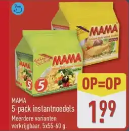 ALDI 5-pack instantnoedels aanbieding