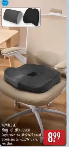 ALDI Novitesse rug of zitkussen aanbieding
