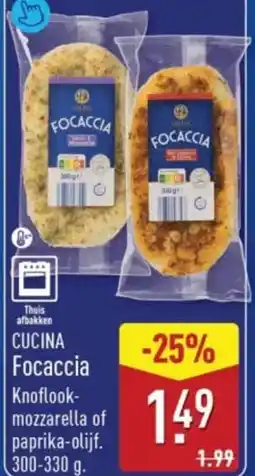 ALDI Focaccia aanbieding