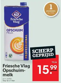 Sligro Friesche Vlag Opschuim- melk aanbieding
