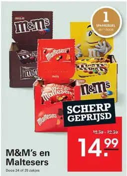 Sligro M&M's en Maltesers aanbieding