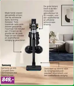 EP Samsung Jet 95S Complete Extra VS70H28GEK/WA Steelstofzuiger aanbieding