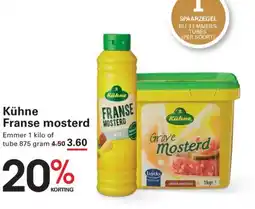 Sligro Kühne Franse mosterd aanbieding