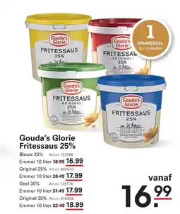 Sligro Gouda's Glorie Fritessaus 25% aanbieding