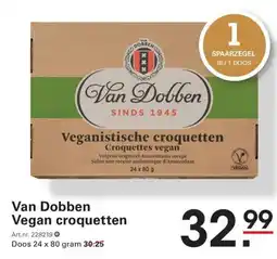 Sligro Van Dobben Vegan croquetten aanbieding