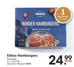Sligro Enkco Hamburgers aanbieding