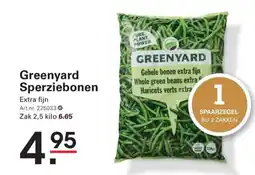Sligro Greenyard Sperziebonen aanbieding