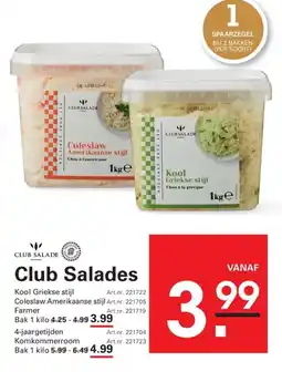 Sligro Club Salades aanbieding
