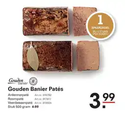 Sligro Gouden Banier Patés aanbieding