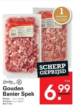 Sligro Gouden banier spek aanbieding