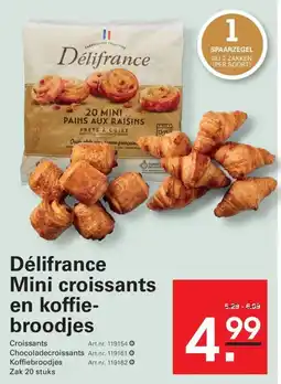 Sligro Délifrance Mini croissants en koffie- broodjes aanbieding