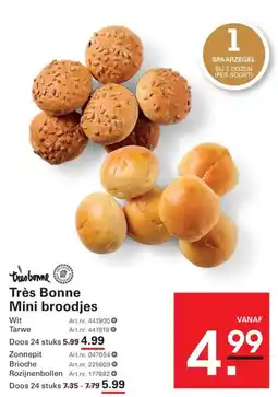 Sligro Très Bonne Mini broodjes aanbieding