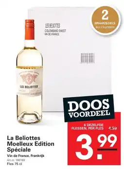 Sligro La Beliottes Moelleux Edition Spéciale aanbieding