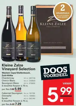 Sligro Kleine Zalze Vineyard Selection aanbieding
