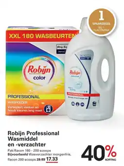 Sligro Robijn Professional Wasmiddel en -verzachter aanbieding