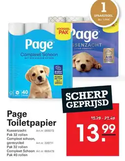 Sligro Page Toiletpapier aanbieding