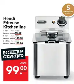 Sligro Hendi Friteuse Kitchenline aanbieding