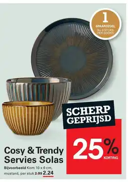 Sligro Cosy & Trendy Servies Solas aanbieding