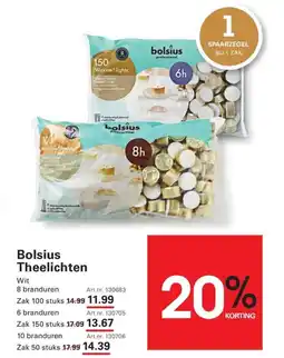 Sligro Bolsius Theelichten aanbieding