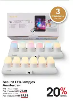 Sligro Securit LED-lampjes Amsterdam aanbieding