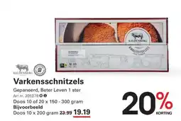 Sligro Varkensschnitzels aanbieding