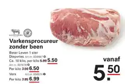 Sligro Varkensprocureur zonder been aanbieding